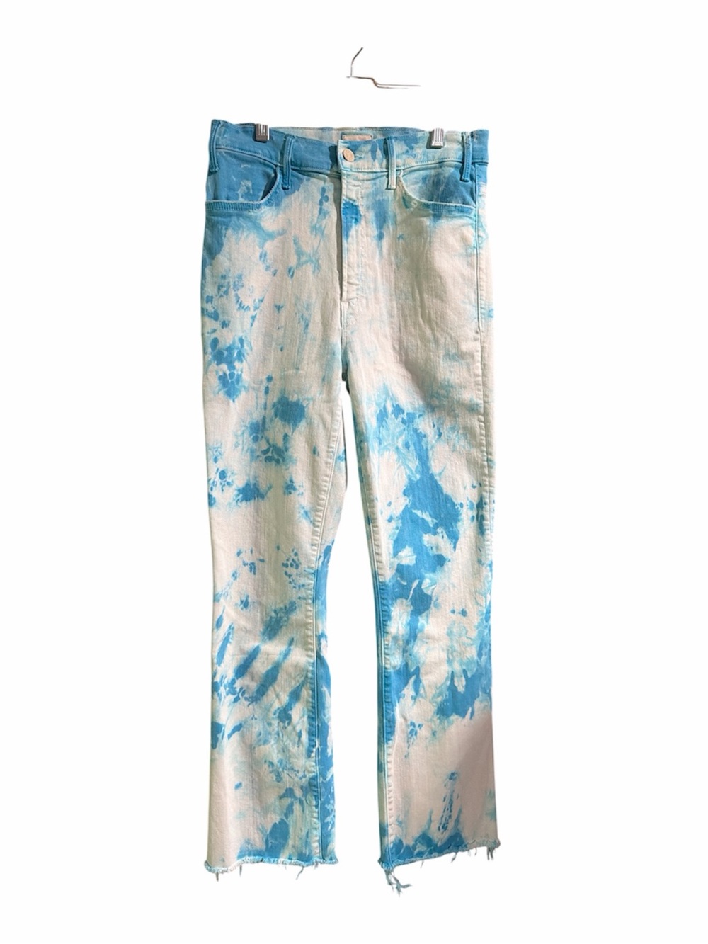 MOTHER The Hustler Ankle Fray Custom Tie Dye Jeans 29‎